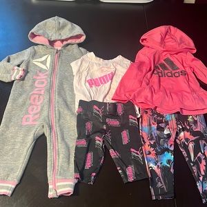 Reebok Puma & Adidas Baby Girl Size 12 Month Good Condition